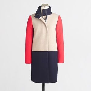 J Crew Factory Colorblock Coat